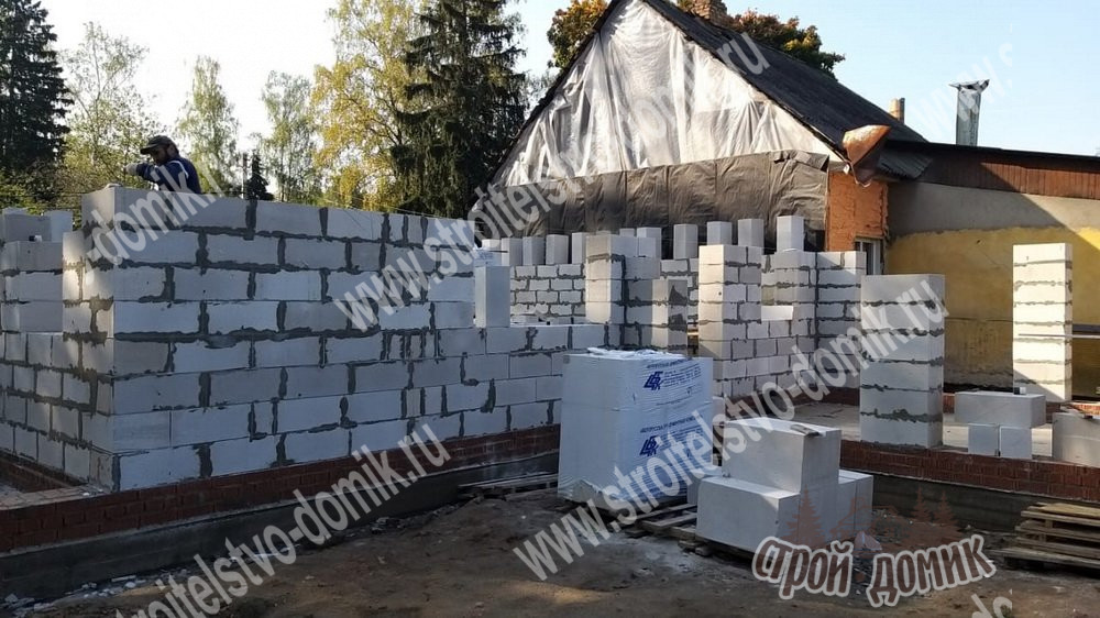 Строительство комбинированного дома в Щелковском р-не, ПГТ "Загорянский"