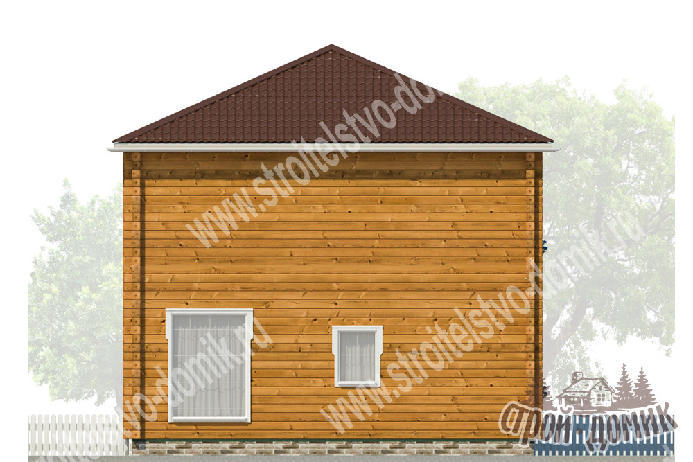 строительство деревянного дома 9х9